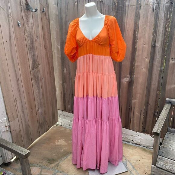 Staud Meadow Colorblock Dress size XS NWT - Picture 7 of 13